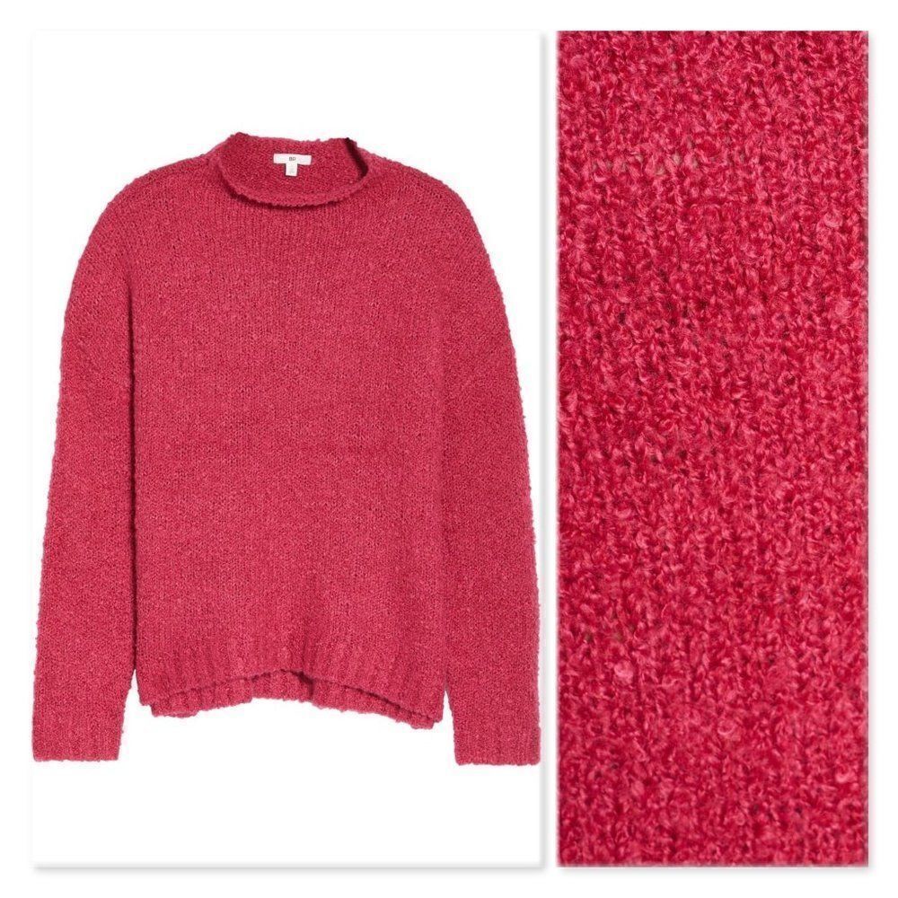 BP. Funnel Neck Bouclé Sweater
